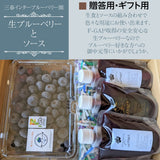 ブルーベリー 【三春インターブルーベリー園】 生ブルーベリー 400g 大粒 ソース 200g×3 朝採 国産 福島県三春町 お中元 御中元 贈答用 《6/下旬～7/上旬より出荷》
