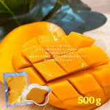 冷凍マンゴー 【メリーファーム】 マンゴーピューレ 冷凍 500g 農薬不使用 化学肥料不使用 栃木県栃木市