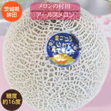 メロン 【メロンの村田】 アールスメロン 1玉 2kg以上 糖度16前後 贈答用 御中元 お中元 茨城県鉾田市 《7/上旬～7/中旬出荷》