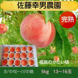 桃 【佐藤幸男農園】 もも 川中島 5kg 13～16個 贈答用 プレゼント 福島県 《8/中旬～8/下旬の出荷》