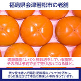 柿 【会津遠藤農園】みしらず柿 御山柿 3.5kg 5L 9個 特秀 化粧箱 贈答用 お歳暮 御歳暮 福島県会津《11/下旬～12/中旬出荷》