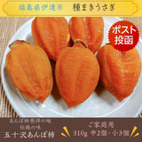 干し柿 【種まきうさぎ】 五十沢 あんぽ柿 310g 家族セット(中2個・小3個) 家庭用 ポスト投函 福島県伊達 《1/中旬より出荷》